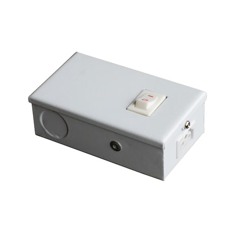 Jesco Commercial Grade Metal Hardwire Box with switch for SG-LED/SGA-LED SG-BM-SW